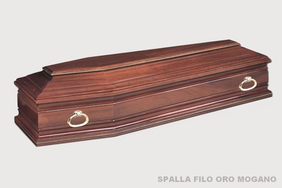 Spalla filo oro mogano